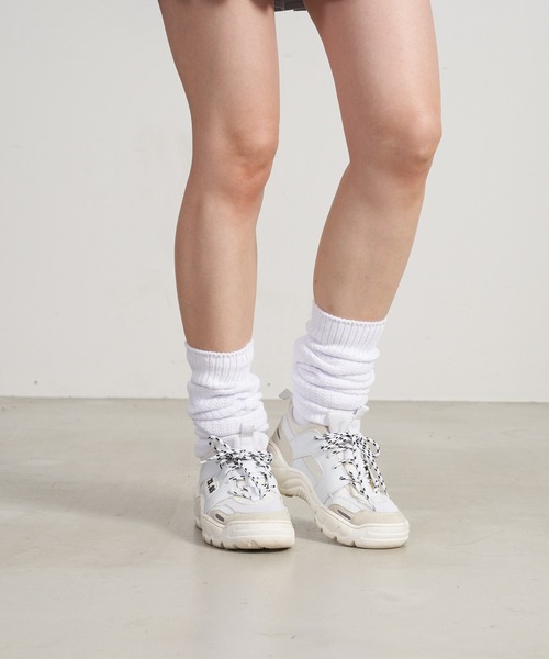 JEANS MATE（ジーンズメイト）の「ルーズソックス 60㎝（ソックス/靴下・レディース・ホワイト/ブラック・FREE）」の10枚目の写真
