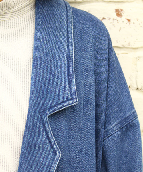 Kastane（カスタネ）の「【Kastane】BIGジャケット（テーラードジャケット・レディース・ライトグレー/ブルー/サーモンピンク/ライトベージュ・FREE）」の9枚目の写真