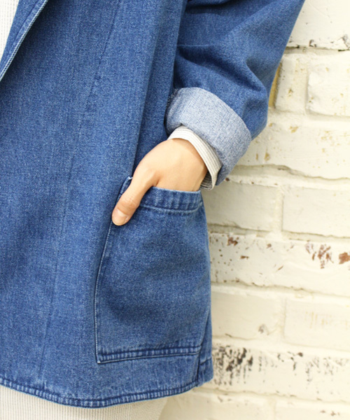 Kastane（カスタネ）の「【Kastane】BIGジャケット（テーラードジャケット・レディース・ライトグレー/ブルー/サーモンピンク/ライトベージュ・FREE）」の10枚目の写真