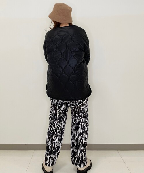 Cutie Blonde（キューティーブロンド）の「◆【S-L】キルトパイピングライトジャケット（その他アウター・レディース・ブラック/カーキ/ベージュ・01/02/03）」の11枚目の写真
