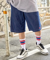 Dickies/ディッキーズ ロゴピスネーム カラーワイドハーフショーツ<セットアップ可能>