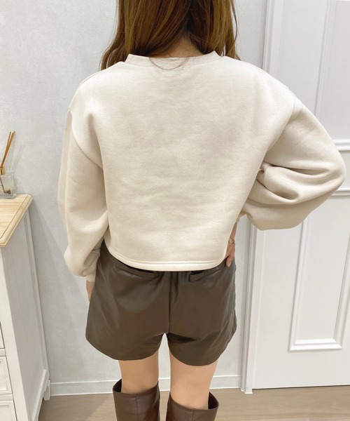 apres jour(アプレジュール)の「ロゴ刺繍スウェット【ZOZOTOWN限定アイテム】(スウェット・レディース・ブラック/ピンク/アイボリー・X-LARGE/フリー)」の9枚目の写真