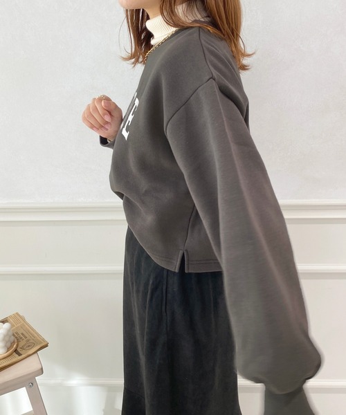 apres jour(アプレジュール)の「ロゴ刺繍スウェット【ZOZOTOWN限定アイテム】(スウェット・レディース・ブラック/ピンク/アイボリー・X-LARGE/フリー)」の16枚目の写真