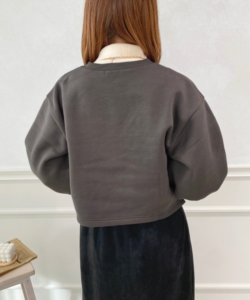 apres jour(アプレジュール)の「ロゴ刺繍スウェット【ZOZOTOWN限定アイテム】(スウェット・レディース・ブラック/ピンク/アイボリー・X-LARGE/フリー)」の17枚目の写真
