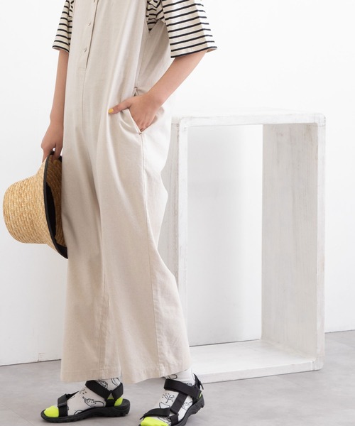 POU DOU DOU（プードゥドゥ）の「スクエアカラーオールインワン（つなぎ/オールインワン・レディース・ブラック/ネイビー/キナリ・3）」の20枚目の写真