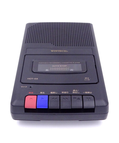 BEAMS RECORDS（ビームスレコーズ）の「WINTECH / HCT-03 ポータブルカセットプレイヤー・レコーダー（生活家電・メンズ・ブラック・ONE SIZE）」の6枚目の写真