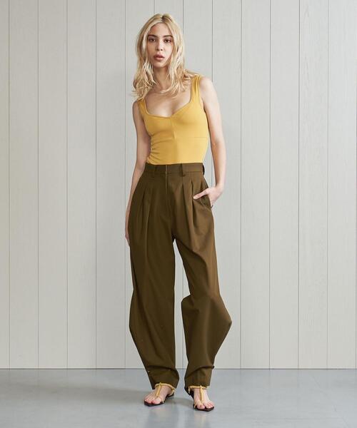 美品　＜H＞COTTON TWILL TUCK PANTS/パンツ H BEAUTY&YOUTH UNITED ARROWS（エイチビューティーアンドユース