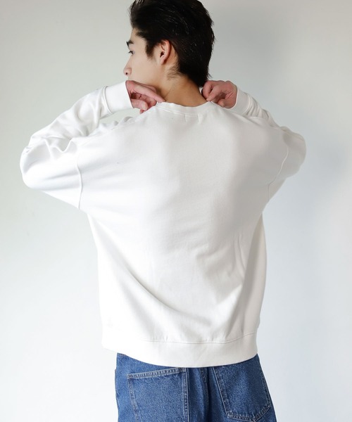 PBLIM（ページボーイリム）の「PAGEBOYLIM/カスレカレッジスウェット（スウェット・レディース・オフホワイト/ピンク/グリーン・MEDIUM/LARGE）」の18枚目の写真