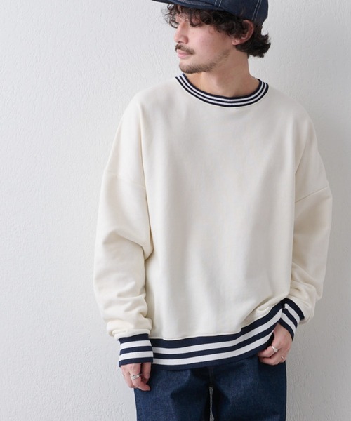 セール Zozotown限定 ユニセックス ビッグシルエットリブラインクルーネックスウェット スウェット Ciaopanic Typy チャオパニックティピー のファッション通販 Zozotown