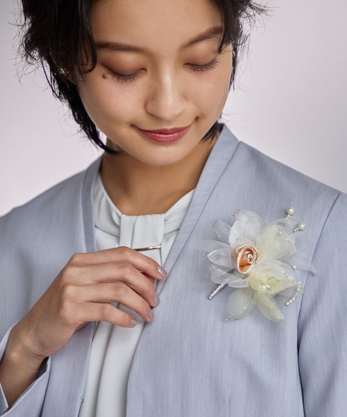 セール】【結婚式/パーティ/フォーマル】コサージュ/25024