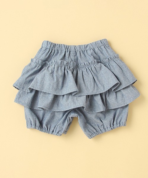 kladskap（クレードスコープ）の「ショート丈フリルパンツ（その他パンツ・キッズ・ピンク/ネイビー・90cm/100cm/80ｃｍ/110cm）」の4枚目の写真