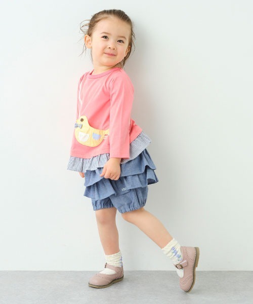 kladskap（クレードスコープ）の「ショート丈フリルパンツ（その他パンツ・キッズ・ピンク/ネイビー・90cm/100cm/80ｃｍ/110cm）」の13枚目の写真