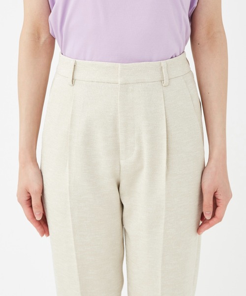 KASHIYAMA（カシヤマ）の「リネンライクポリストレッチ1タックテーパードパンツ（その他パンツ・レディース・サックスブルー/ナチュラル/ホワイト・マルチサイズ）」の20枚目の写真