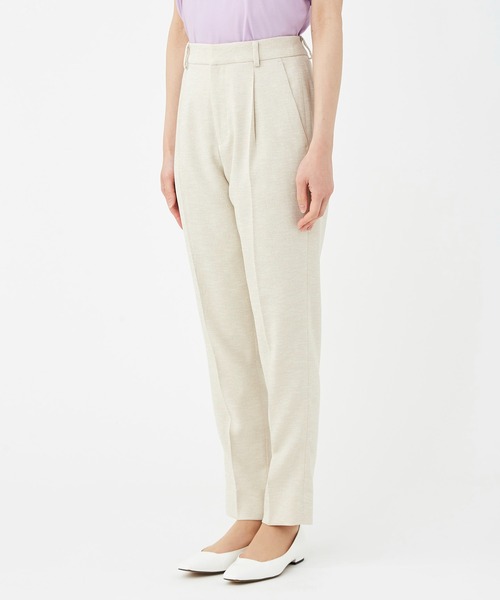 KASHIYAMA（カシヤマ）の「リネンライクポリストレッチ1タックテーパードパンツ（その他パンツ・レディース・サックスブルー/ナチュラル/ホワイト・マルチサイズ）」の17枚目の写真