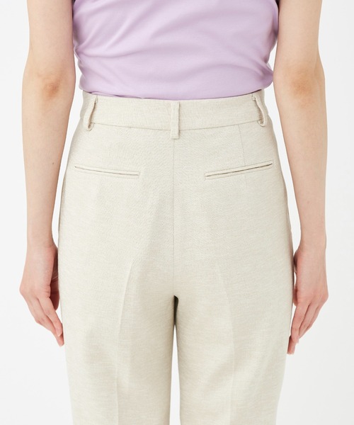 KASHIYAMA（カシヤマ）の「リネンライクポリストレッチ1タックテーパードパンツ（その他パンツ・レディース・サックスブルー/ナチュラル/ホワイト・マルチサイズ）」の5枚目の写真