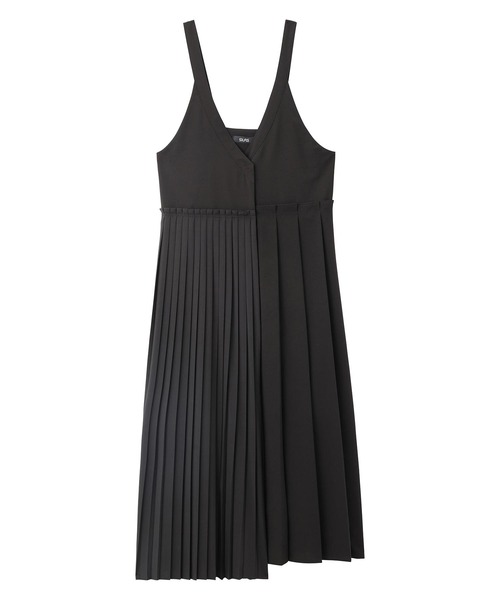SILAS(サイラス)の「ASYMMETRIC PLEATED JUMPER SKIRT サイラスアシンメトリックプリーツジャンパースカート サロペット(ジャンパースカート・レディース・ブラック/ベージュ・ONE SIZE)」の21枚目の写真