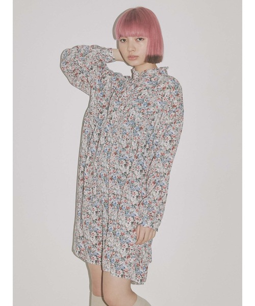 merry jenny（メリージェニー）の「flowerフリルスタンドカラーミニワンピース（ワンピース・レディース・ピンク/ブルー・FREE）」の20枚目の写真