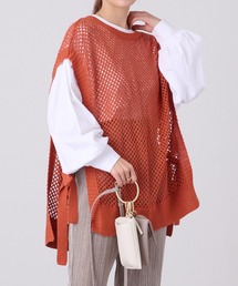 COLONY 2139 | 綿アクリルサイドリボンメッシュニットベスト(ベスト)