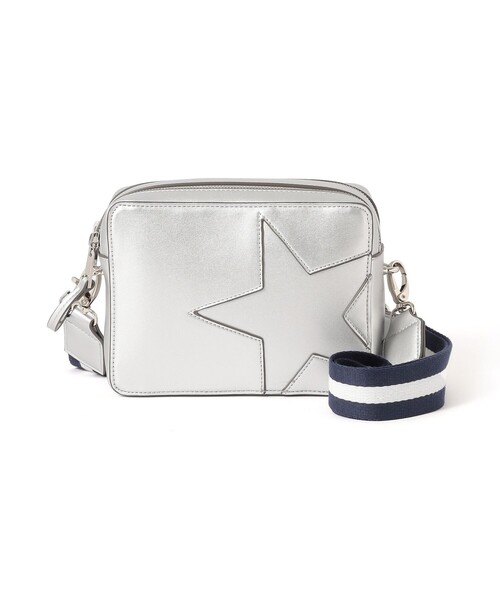 CAST:（キャストコロン）の「スターモチーフボックスポシェット（ショルダーバッグ・レディース・ブラック/ベージュ/オフホワイト/シルバー・FREE）」の4枚目の写真