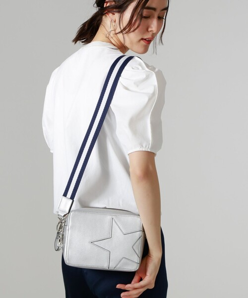 CAST:（キャストコロン）の「スターモチーフボックスポシェット（ショルダーバッグ・レディース・ブラック/ベージュ/オフホワイト/シルバー・FREE）」の8枚目の写真