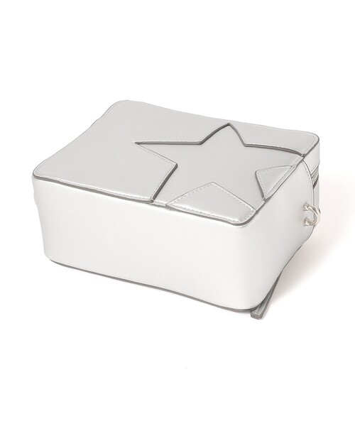 CAST:（キャストコロン）の「スターモチーフボックスポシェット（ショルダーバッグ・レディース・ブラック/ベージュ/オフホワイト/シルバー・FREE）」の11枚目の写真