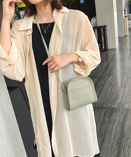 yuue' ( wear )（ユーイ）の「シンプル ショルダーバッグ（ショルダーバッグ・レディース・ホワイト/ブラック/イエロー/ライトグリーン・FREE）」の22枚目の写真