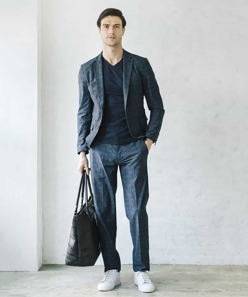 MICHEL KLEIN HOMME (ミッシェルクランオム)の「スラックスパンツ(スラックス・メンズ・ネイビー/グレー/ブルー・MEDIUM/LARGE/X-LARGE)」の14枚目の写真