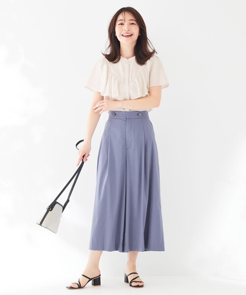 美品✦ฺ main story アーティストパンツ　2Y セール】ラッフルレイヤードワイドパンツ / Ruffle Layered Wide