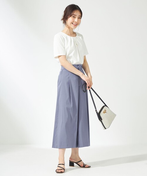 セール】【美人百花7月号掲載】エアリー ワイドクロップド