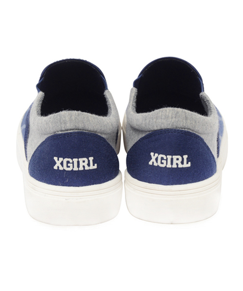 X-girl(エックスガール)の「【Zipper夏号掲載】X-girl x SUGER FREAK "SLIP-ON"(スニーカー・レディース・ホワイト/ネイビー・23cm/24cm/25cm)」の18枚目の写真