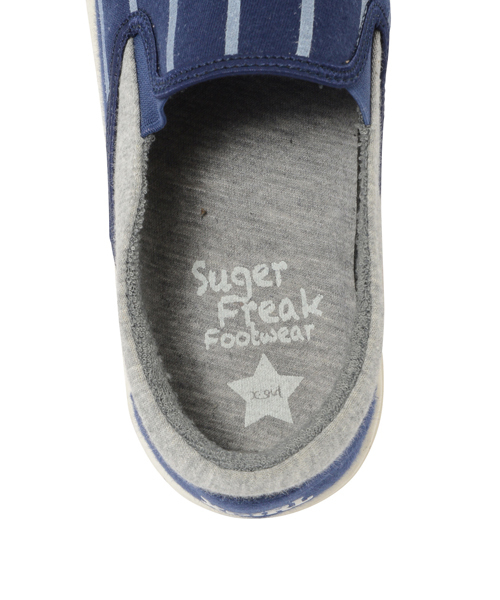 X-girl(エックスガール)の「【Zipper夏号掲載】X-girl x SUGER FREAK "SLIP-ON"(スニーカー・レディース・ホワイト/ネイビー・23cm/24cm/25cm)」の8枚目の写真