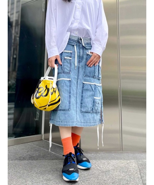 DIESEL（ディーゼル）の「レディース デニムスカート ミディ丈 マルチ