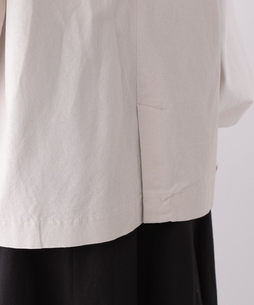GLOBAL WORK(グローバルワーク)の「フレンチリネンコンジレ/272134(その他アウター・レディース・ブラック/グレイッシュベージュ/グリーン・FREE)」の16枚目の写真