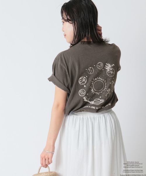 U by SPICK&SPAN(ユーバイスピックアンドスパン)の「【NASA/ナサ】SPACE STATION Tee(Tシャツ/カットソー・レディース・ブラック系その他/ナチュラル・FREE)」の13枚目の写真