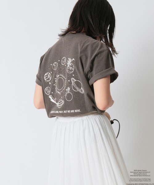U by SPICK&SPAN(ユーバイスピックアンドスパン)の「【NASA/ナサ】SPACE STATION Tee(Tシャツ/カットソー・レディース・ブラック系その他/ナチュラル・FREE)」の18枚目の写真