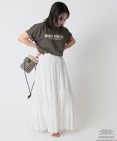 U by SPICK&SPAN(ユーバイスピックアンドスパン)の「【NASA/ナサ】SPACE STATION Tee(Tシャツ/カットソー・レディース・ブラック系その他/ナチュラル・FREE)」の8枚目の写真