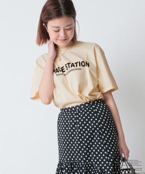 U by SPICK&SPAN(ユーバイスピックアンドスパン)の「【NASA/ナサ】SPACE STATION Tee(Tシャツ/カットソー・レディース・ブラック系その他/ナチュラル・FREE)」の19枚目の写真