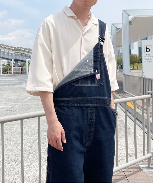 PairPair（ペアペア）の「BASICオープンカラーシャツ(ユニセックス)（シャツ/ブラウス・メンズ・グリーン/アイボリー/ブルー系・MEDIUM/LARGE）」の11枚目の写真