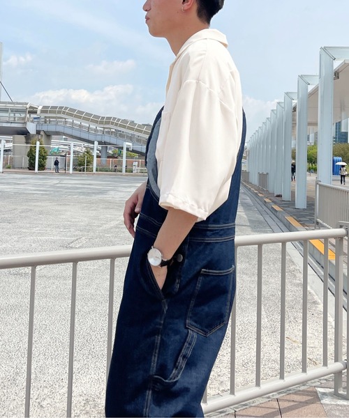 PairPair（ペアペア）の「BASICオープンカラーシャツ(ユニセックス)（シャツ/ブラウス・メンズ・グリーン/アイボリー/ブルー系・MEDIUM/LARGE）」の12枚目の写真