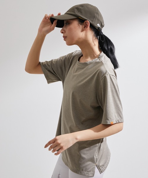 ellesse（エレッセ）の「【ellesse×NERGY】UV＆吸水速乾 メランジ Tシャツ（Tシャツ/カットソー・レディース・ブラウン/カーキ・FREE）」の5枚目の写真
