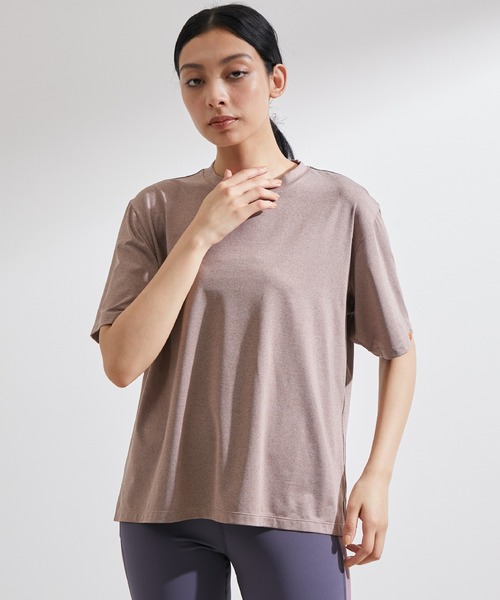 ellesse（エレッセ）の「【ellesse×NERGY】UV＆吸水速乾 メランジ Tシャツ（Tシャツ/カットソー・レディース・ブラウン/カーキ・FREE）」の3枚目の写真