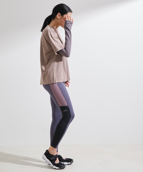 ellesse（エレッセ）の「【ellesse×NERGY】UV＆吸水速乾 メランジ Tシャツ（Tシャツ/カットソー・レディース・ブラウン/カーキ・FREE）」の7枚目の写真