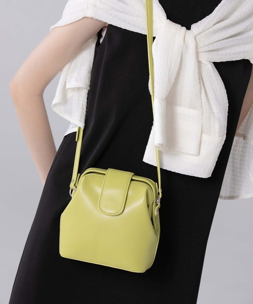 fifth(フィフス)の「がま口フラップショルダーバッグ(ショルダーバッグ・レディース・ホワイト/ブラック/ライム・FREE)」の4枚目の写真