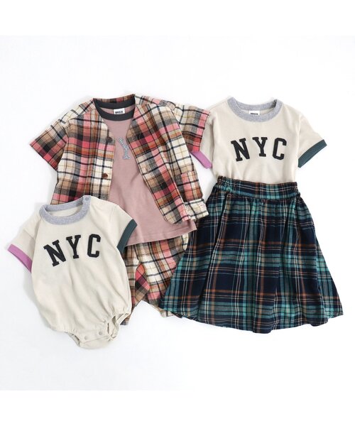 BREEZE（ブリーズ）の「/チェックリンクスカート（スカート・キッズ・ネイビー/ベージュ・130/140/110/100/120/90）」の8枚目の写真