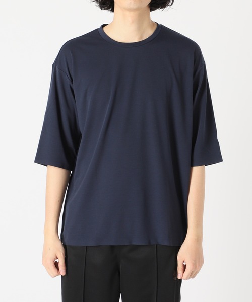 DESCENTE PAUSE（デサントポーズ）の「【DESCENTE PAUSE】別注 ゼロシーム ハーフスリーブTシャツ（Tシャツ/カットソー・メンズ・ブラック/ベージュ/ネイビー/ブルー・MEDIUM/LARGE/X-LARGE）」の8枚目の写真