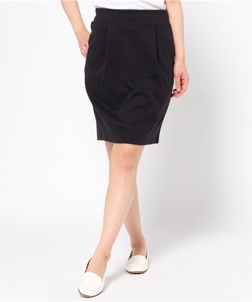 earth music&ecology(アースミュージックアンドエコロジー)の「ポンチタイトスカート(スカート・レディース・LT.Gray/ロイヤルブルー/ネイビー/ブラック/オフホワイト・SMALL/MEDIUM)」の4枚目の写真