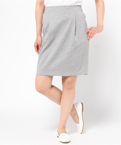 earth music&ecology(アースミュージックアンドエコロジー)の「ポンチタイトスカート(スカート・レディース・LT.Gray/ロイヤルブルー/ネイビー/ブラック/オフホワイト・SMALL/MEDIUM)」の5枚目の写真