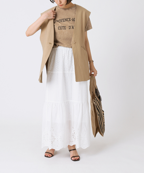 B.C STOCK(ベーセーストック)の「snowウォッシュロゴTシャツ(Tシャツ/カットソー・レディース・ブラウン/パープル/オレンジ・FREE)」の12枚目の写真