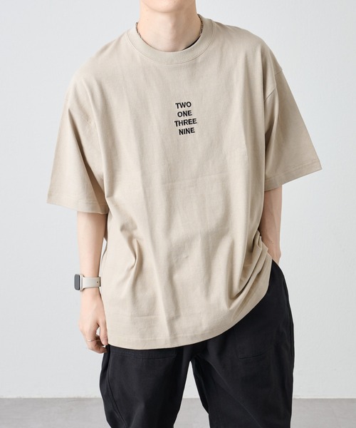 COLONY 2139（コロニートゥーワンスリーナイン）の「前後刺繍BIGシルエットTシャツ / 両面刺繍ルーズシルエットTee（Tシャツ/カットソー・メンズ・ホワイト/ブラック/グレイッシュベージュ・MEDIUM/LARGE）」の3枚目の写真