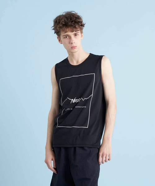 NANGA（ナンガ）の「DRY MIX FRAME LOGO T/T/ドライミックス フレーム